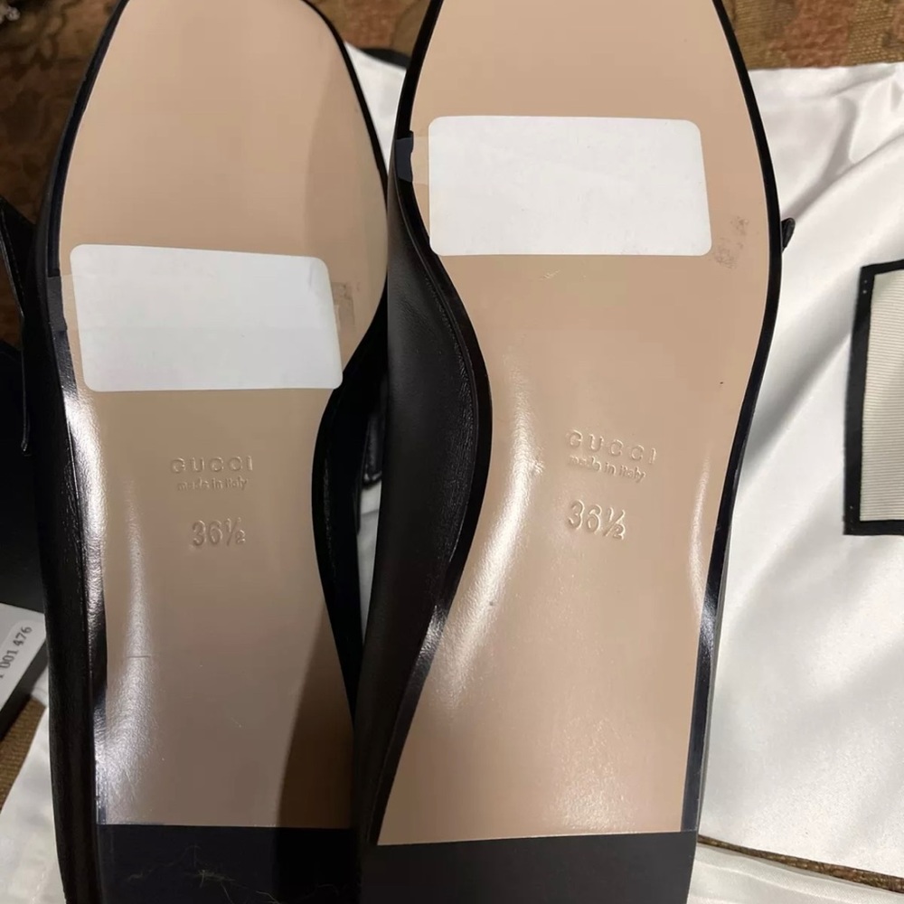 Gucci Queen Margaret Calfskin Leather Woman’s Loafer Sz 36.5 Black NIB 505291 - Picture 2 of 11